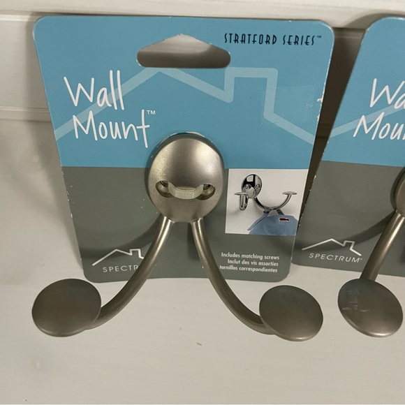 Wall Mount Hook by Spectrum - Stratford Series - set of 2 - Picture 5 of 10